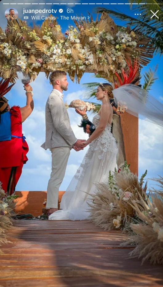 Matrimonio de Belén Soto y Branko Bacovich. Fuente: Instagram.