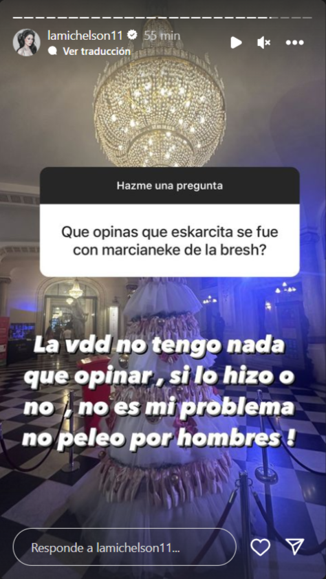 Historia de Ignacia Michelson. Fuente: Instagram.