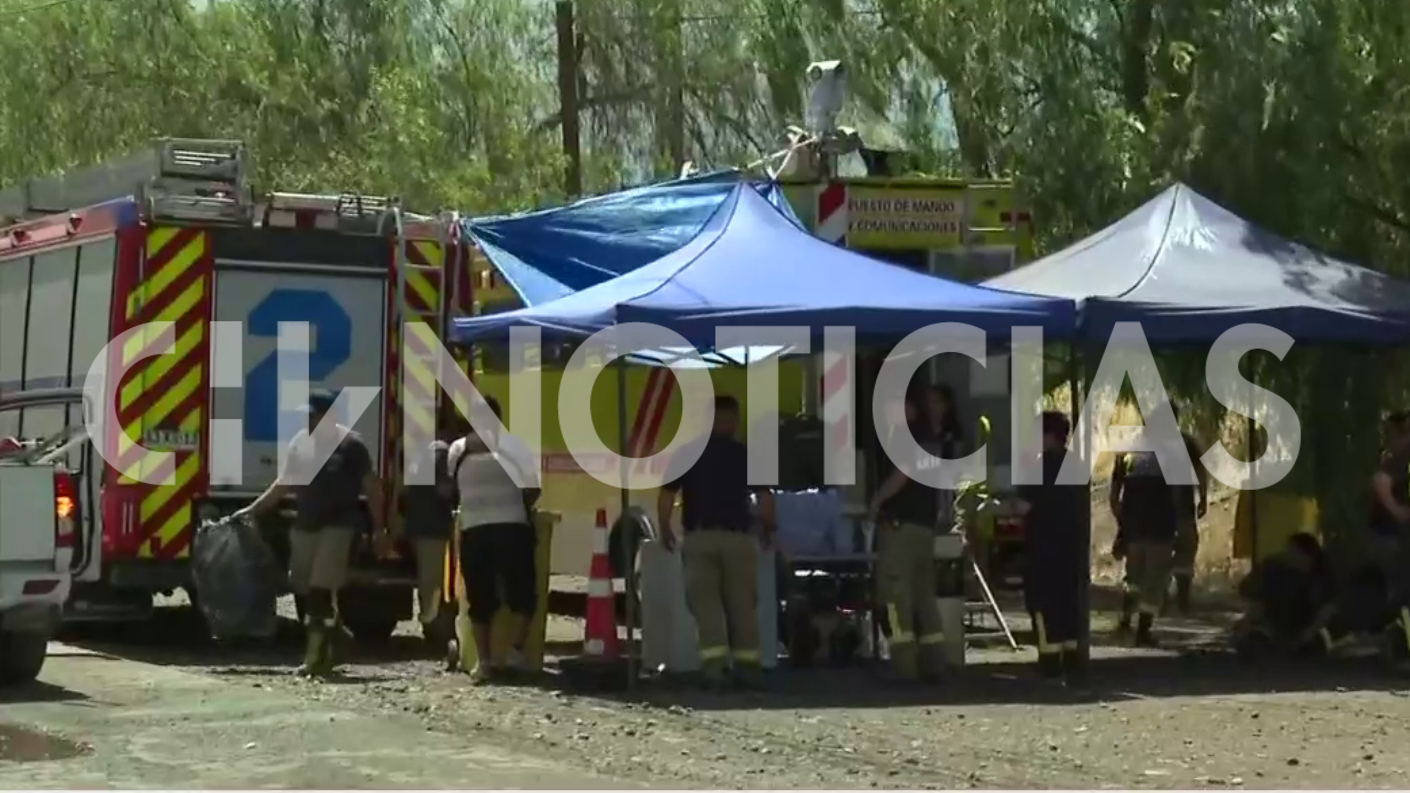 Así se realiza la intensa búsqueda de Michelle Silva en río Aconcagua. Foto: Chilevisión.